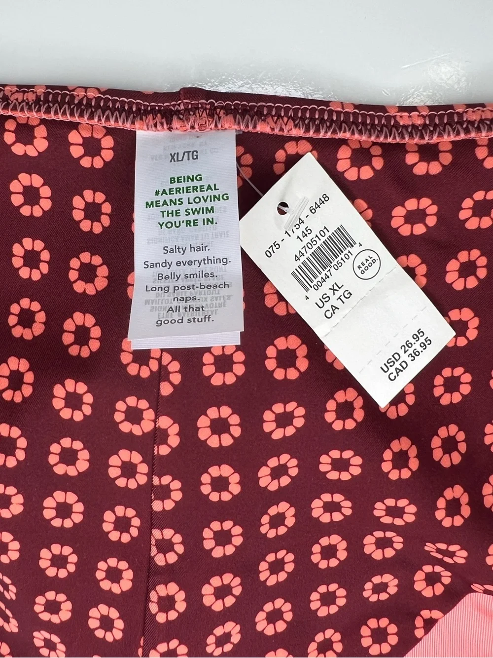 Aerie Happy Cheeks Bikini Bottom - Deep Ruby | XL - NWT